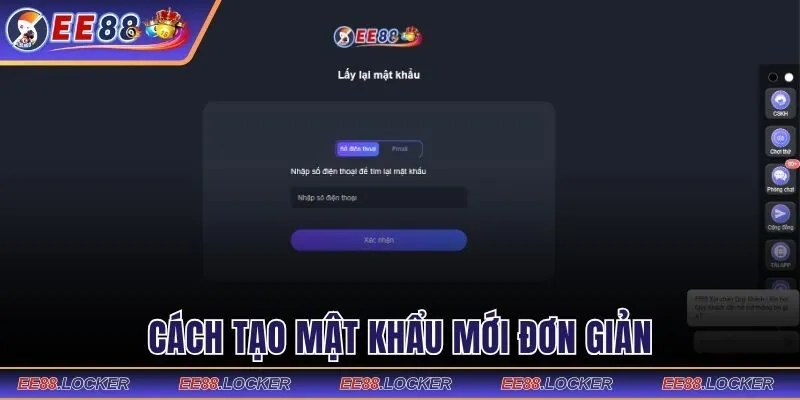 Tạo mật khẩu mới nhanh chóng với 3 thao tác 